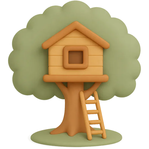 Cartea personalizată pentru copii despre construirea unei căsuțe în copac