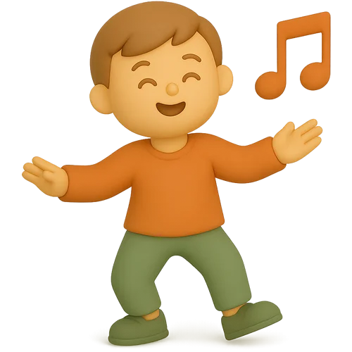 Carte personalizată pentru copii despre dans – magia mișcării