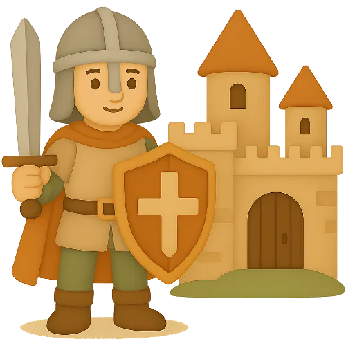 Carte personalizată pentru copii despre Evul Mediu plină de magie