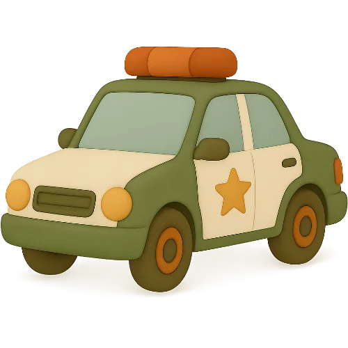 Cartea personalizată pentru copii despre aventuri la poliție