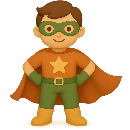 Cartea personalizată pentru copii cu tematica Supererou