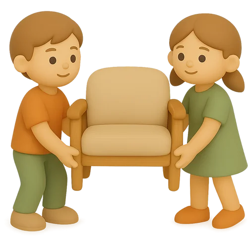 Cartea personalizată pentru copii despre mutare plină de magie