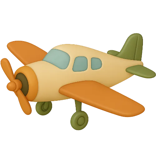 Cartea personalizată pentru copii cu aventuri în avion