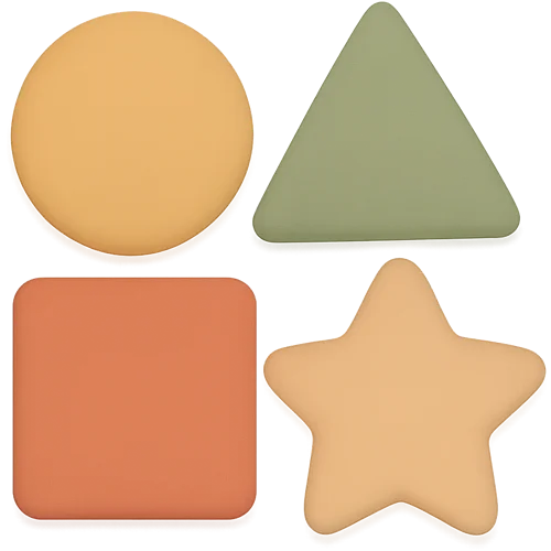 Carte personalizată pentru copii despre forme și culori magice