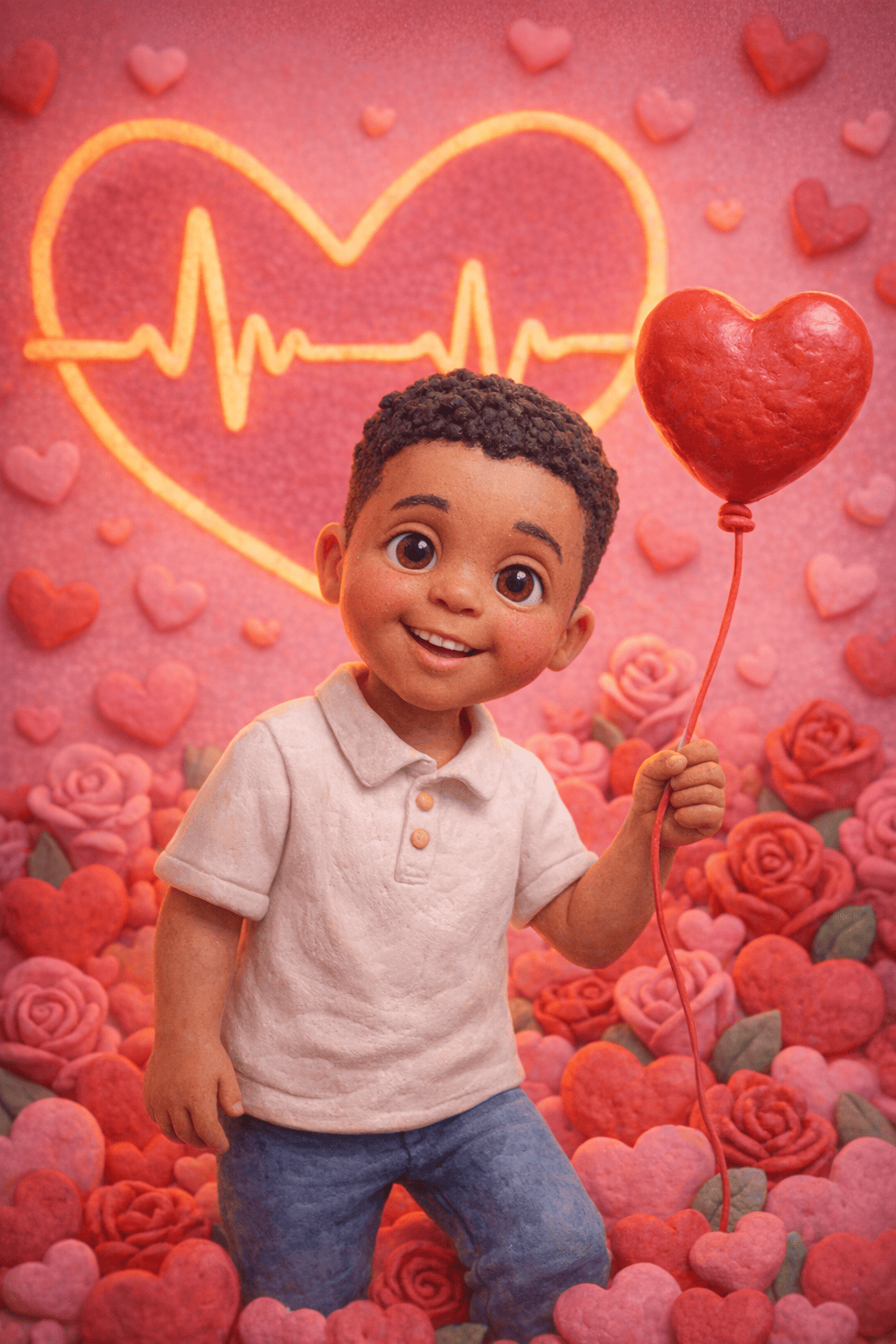 Ilustrație pentru Bătăi de inimă de ziua Îndrăgostiților