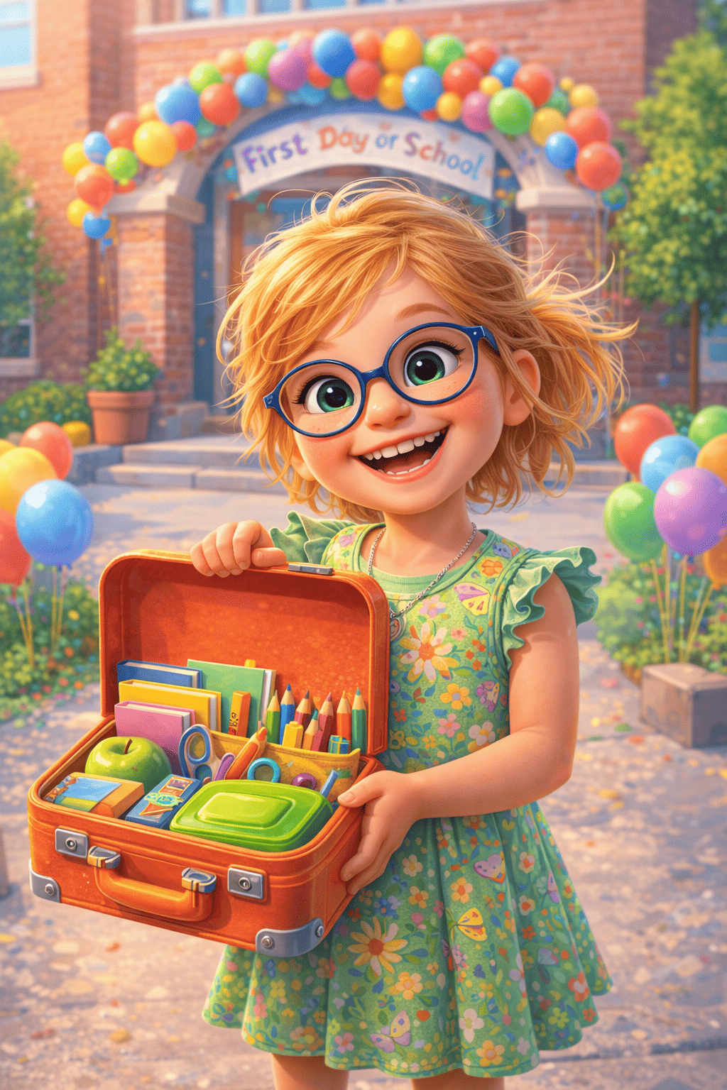 Prima zi de Școală valiză de călătorie