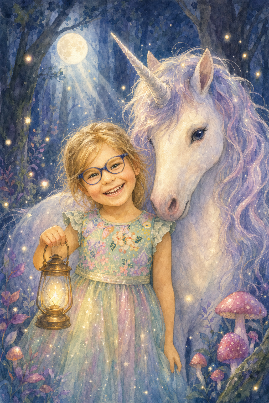   unicornul din pădurea lunii